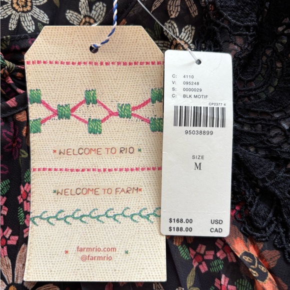 FARM Rio Multicolor Floral Blouse - Picture 8 of 12